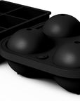 Ball Ice Cube Tray and Big Ice Cube Molds for Whiskey, Slow-Melting, 100% Silicone, No-Plastic, Easy Release, Ideal for Gifting and Elevating Cocktails