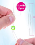 Stretchy String for Bracelets, 0.5Mm Clear Elastic String Stretch Cord Bracelet String with 2 Pcs Beading Needles for Seed Beads, Pony Beads, Bracelets and Jewelry Making