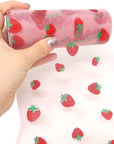 6 Inch X 10 Yards (30 Feet) Shiny Strawberry Tulle Rolls for DIY Crafts, Wedding, Baby Shower, Birthday Party Decoration (Pink)