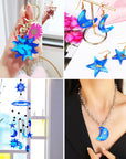 Resin Molds, 63 Pcs Wind Chimes Silicone Molds Kit, Epoxy Windchimes Casting Mold for DIY Wind Bell, Keychain Earring Pendants Ornaments