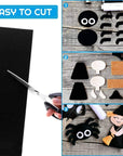 Adhesive Felt Sheet Black Felt 8.3X11.8In 1Mm Fabric Adhesive Sticky Back Felt Sheets for Art and Craft Making (13PCS)