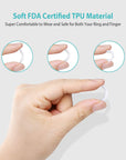 Invisible Ring Size Adjuster for Loose Rings Ring Adjuster Sizer Fit Any Rings Ring Guard Spacer (Clip-On, 8 PCS)