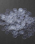 200 Pcs Clear Disc Pads to Stabilize Earrings, Plastic Discs for Earring Backs