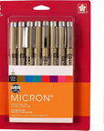 Pigma Micron 005 8 Color Set Water Based Pigment for Illustration - Holiday Gifts for Artists, Crafters & DIY Gifts Projects