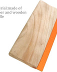 13.7 Inch Wooden Screen Printing Squeegee,75 Durometer Wooden Ink Scraper for Screen Printing, 4.3 Inch Wide