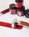 Rubber Brayer, Brayer Ink Roller, Soft Rubber Brayer Roller with Wooden Handle