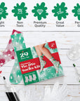 Christmas Tie Dye Socks Kit - Includes 3 DIY Crew White Socks, 3 Christmas Colors Tie Dye - Christmas Gift, Tie Dye Kits for Adults, Christmas Stocking Stuffers, Craft Toys Ages 6 7 8 9 10 11 12
