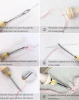 Adjustable Punch Needle Embroidery Kit for Adults - Complete Beginner Set with Tools - Ideal for Punch Needle and Needle Punch Projects