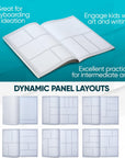 - Blank Comic Book, Draw-It-Yourself Comic Sketch Book with Dynamic Panels, 6.6 X 10 Inches, 28 Pages, Pack of 3