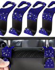 Crystal Car Seat Back Hooks – Heavy-Duty ABS, Bling Car Interior Accessories