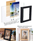 50 Pack 5 X 7 Inch Acrylic Sheets Clear Acrylic Sign Blank 1 Mm Thick Acrylic Panel for Picture Frame Glass Replacement, Art Crafts Projects, Painting, Acrylic Signs for Wedding Festival Party Office