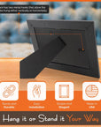 Adjustable Easel Backs, Easel Stand for Pictures, Solid Black Cardboard Back for 8X10 Picture Frame, Photo Easel Stand Perfect for Picture Frames, Tiles, Art & More, Made in USA (Pack of 4)