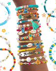 Disney Stitch DIY Bracelet Making Kit, Includes 1,000+ Shell Beads, Tassels, & More, Lilo & Stitch Collectable Jewelry for Kids, Teen Girls & Boys