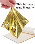 300 Sheets Imitation Gold Leaf, Gold Foil Sheets for Art, Gold Flakes Painting Gilding Crafting Decoration (5.5" X 5.5")