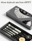 ARTIFY Drybrush Set of 5 Sizes: Expert Series Dry Brush for Effortless Miniature, Model, Ceramics, Citadel Painting - Hobby Detail Small Acrylic Oil Paint Brushes for Tabletop & Wargames Miniatures