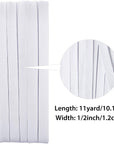 Elastic White Elastic for Sewing Knit Elastic Band (1/2 Inch X 11 Yards)