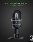 Seiren Mini USB Condenser Microphone: for Streaming and Gaming on PC - Professional Recording Quality - Precise Supercardioid Pickup Pattern - Tilting Stand - Shock Resistant - Classic Black