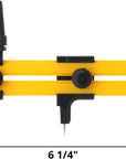 - 6.25In, Fabric Circle Cutter for Paper Crafts, Compass / Circular Cutter, Cutting Compass