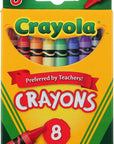 Crayons,8 Count (3 Pack), Pack of 3, 3 Piece