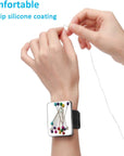 3 PCS Magnetic Pin Holder Wrist Band, Magnetic Wrist Sewing Pincushion with Wristband for Sewing