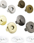 Magnetic Button Clasps Snaps Fastener Clasps for Sewing, Craft, Purses, Bags, Clothes, Leather 40 Sets(18Mm-4 Colors)