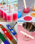 Epoxy Mixing Cups Kit,200Pcs, Plastic, 30Ml Disposable Measuring Cups,50 Wooden Stirring Sticks, Dropper for Paint Mixing, Jewelry Making