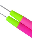 5 Pcs Different Sizes Bent Latch Hook Set Latch Hook Crochet Needle Dreadlocks Latch Crochet Hook Needle for Hair Extensions Braid Hair and Carpet Crafts Making