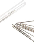 Large-Eye Blunt Needles, 12 Pieces Pro Quality Stainless Steel Yarn Knitting Needles, Sewing Needles, Crafting Knitting Weaving Stringing Needles (12 Pieces)