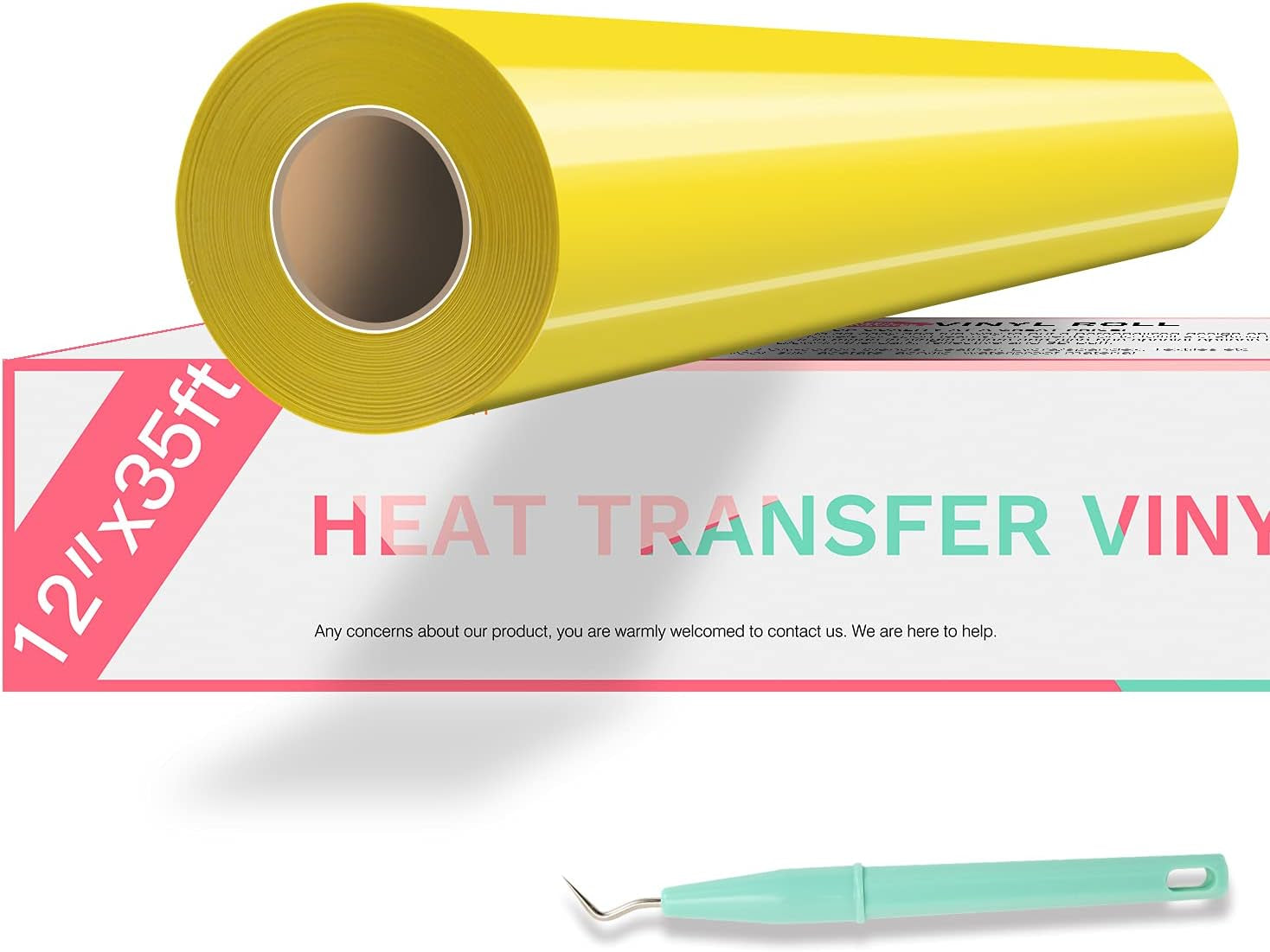 Puff Vinyl Heat Transfer - 12" X 15FT White Puff Vinyl Heat Transfer for T Shirts, White Puff HTV Vinyl Heat Transfer for Cricut & Cameo - Easy to Cut & Weed for Heat Vinyl Design(White)