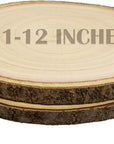 2 Pcs Large Wood Slices for Centerpieces 11-12 Inches Wood Rounds for Tables Decor Rustic Wood Circles for DIY Crafts and Wedding Decor round Wooden Discs Wood Slice Ornaments