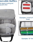 Carrying Case for Cricut Joy Xtra, Tote Bag for Extra Machine Storage, Dust Cover, and Travel Carry, Xtra Accessories Bundles Organization and Protection, Store Various Supplies(Grey)