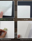 Reusable Sticker Book Collecting Album Blank Sticker Storage Book for Adults with Clear Plastic Cover 40 Sheets Release Paper Sticker Collection Book for Sticker Keeper Holder A5 Size