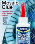 Mosaic Glue - Non-Toxic & Water Resistant, Ideal for All Tiles & Surfaces, 2-Ounce