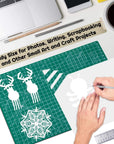 Self Healing Sewing Mat, Rotary Cutting Mat Double Sided 5-Ply Craft Cutting Board for Sewing Crafts Hobby Fabric Precision Scrapbooking Project 9Inch X 12Inch(A4)