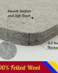 Wool Pressing Mat - 17" X 13.5" Quilting Ironing Pad - 100% New Zealand Felted Wool Iron Board for Quilters, Great for Quilting & Sewing Projects by