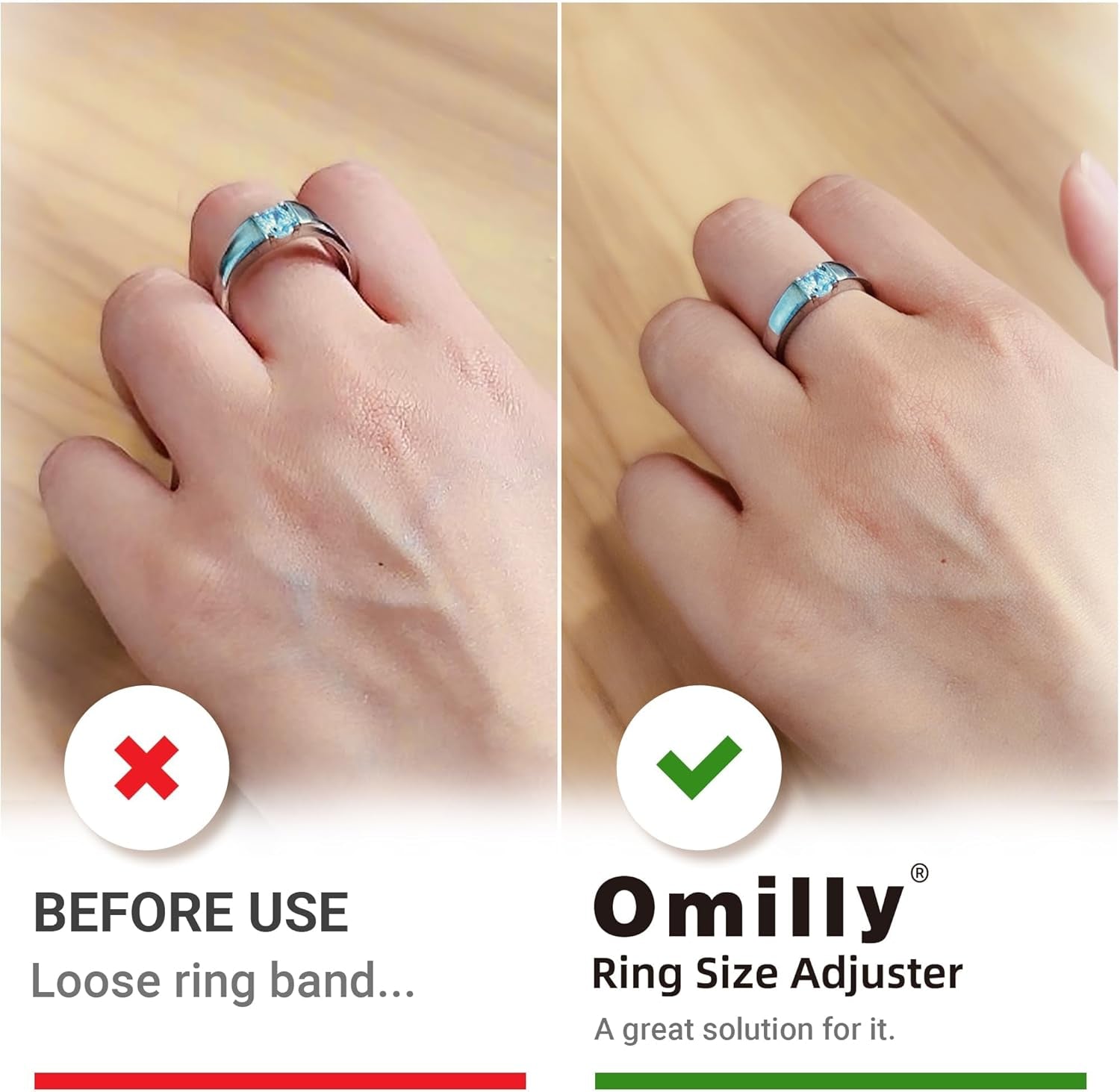 Ring Sizers for Loose Rings,8 Pack 8 Sizes Ring Guards,Silicone Ring Size Adjuster Invisible Ring Fitter for Different Band Widths for Women and Men