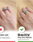 Ring Sizers for Loose Rings,8 Pack 8 Sizes Ring Guards,Silicone Ring Size Adjuster Invisible Ring Fitter for Different Band Widths for Women and Men