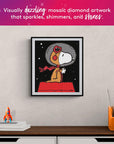 Earth to Snoopy Peanuts Diamond Painting Kit,13" X 15" (32.8 X 38.1 Cm)