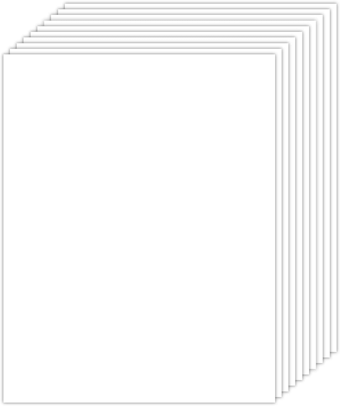 Rramorrra White Cardstock Thick Paper 8.5" X 11", 25 Sheets 300Gsm/110Lb Heavyweight Premium Construction Paper for Invitations, Cards, Stationary Printing, DIY Crafts, Scrapbooking