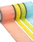 - Ruler Washi Tape, 4 Pack, Assorted Sizes, Ruler Tape, Tape Ruler, Tape Measure Masking Tape, Washi Tape Set, Decorative Tape, Washi Tape, Scrapbook Tape