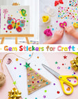 Gem Stickers, 1510Pcs Rhinestone Stickers for Crafts, Self Adhesive Jewel Stickers, Acrylic Bling Gems Jewels Stickers for Crafts, Stick on Gems for DIY, Crafts, Craft Supplies for Kids