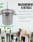 Stainless Steel Leak-Proof Deluxe Brush Washer
