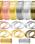 Jewelry Memory Wire Stainless Steel Craft Wire for Jewelry Making Necklace Bracelet Ring Earring Crafts Supplies DIY Jewelry Making Wire (6 Colors*4 Yards, 320 Coils)