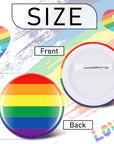 360 Pcs Gay Pride Pins round Rainbow Pinback Buttons 1.5 Inch LGBTQ Pins Rainbow Pins and Buttons LGBT Button Pin for Pride Month Events Parade Activities
