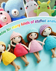 480Pcs Black Needle Felting Eyes 3Mm 4Mm 5Mm 6Mm Plastic Doll Eyes without Washers Small Craft Eyes for Needle Felting Plush Animal Sewing Making