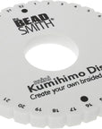 round Kumihimo Disk, 4.25 Inch Diameter, 3/8” Thick Dense Foam, Jewelry Tools for Braiding, 1 Disks