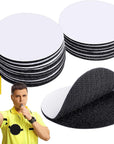 12 Pairs Referee Patch Hook and Loop Dots 3 Inch Self Sticky Circle Hook and Loop round Adhesive Loop Tape Double Sided Hook and Loop Fasteners for Home Office DIY Wall Decor Tool Hanging