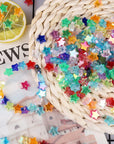220 PCS Star Beads, 10Mm Friendship Bracelet Beads Clear Acrylic Star Shape Spacer Beads Colored Star Beads for DIY Jewelry Bracelet Earring Necklace Craft Making with 5M Elastic String