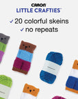 ® Little Crafties™ 20 Assorted Acrylic Yarn Skeins 63Yd Each for Knitting and Crochet Projects , Multipack Starter Kit
