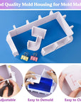 Adjustable Mold Housing for Silicone Molds Making, Silicone Mold for Resin Mold Making Silicone Rubber, Plastic Housing Frame for DIY Resin Molds, Candle Molds, Soap Molds Making